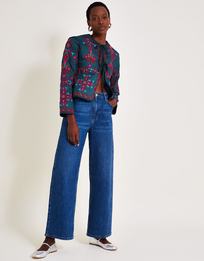 Matilda Tie Jacket, Blue (BLUE), large