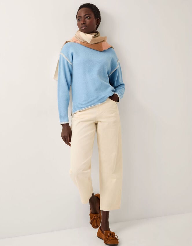 Shayla Whipstitch Jumper, Blue (BLUE), large