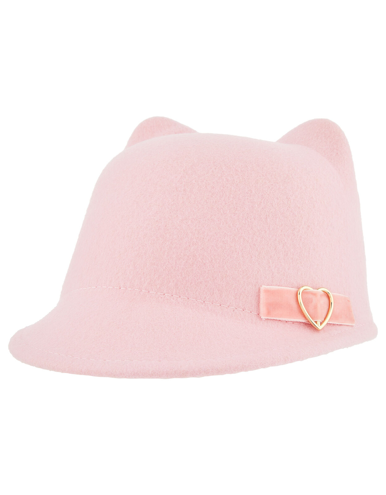 Penny Ribbon Cat Bowler Hat Pink