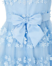 Pretty Petal High-Low Occasion Dress, Blue (BLUE), large