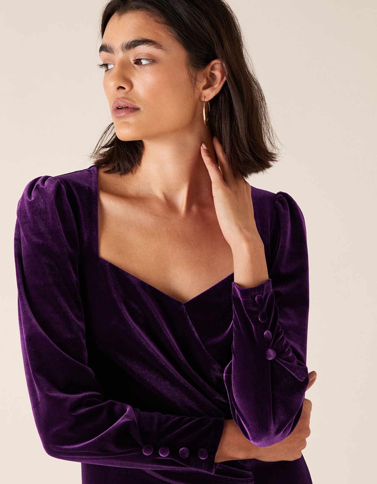 red velvet shift dress