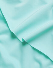 Cross Strap Frilly Bikini Set, Blue (TURQUOISE), large