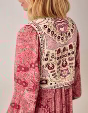 Maison Hotel Lola Folk Embroidered Vest , White (WHITE), large