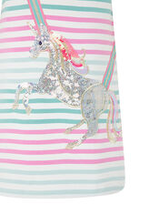 Blake Sequin Unicorn Sweat Dress, Multi (MULTI), large