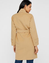 Bella Blanket Wrap Coat, Camel (CAMEL), large