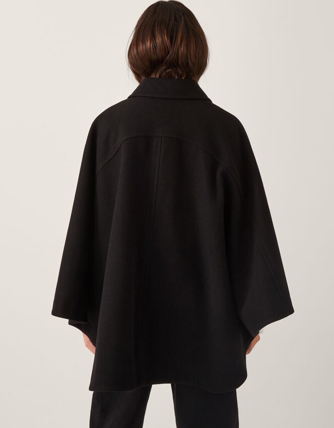 Ciara Cape Coat, Black (BLACK), large