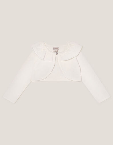 Baby Oversized Collar Cardigan, Ivory (IVORY), large