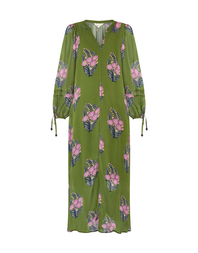 East Floral Print Maxi Dress Green