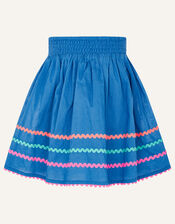 Fiesta Ricrac Top and Skirt Set , Blue (BLUE), large