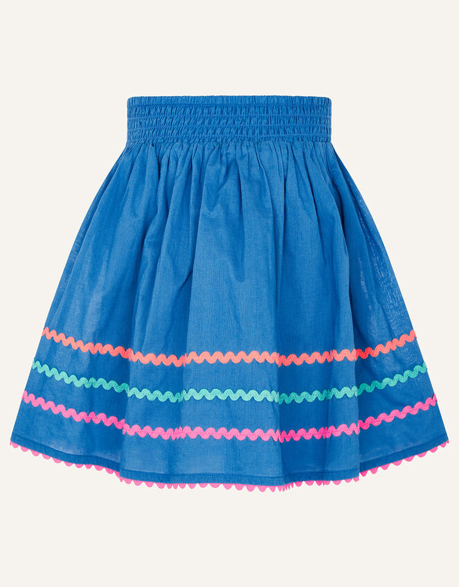 Fiesta Ricrac Top and Skirt Set , Blue (BLUE), large