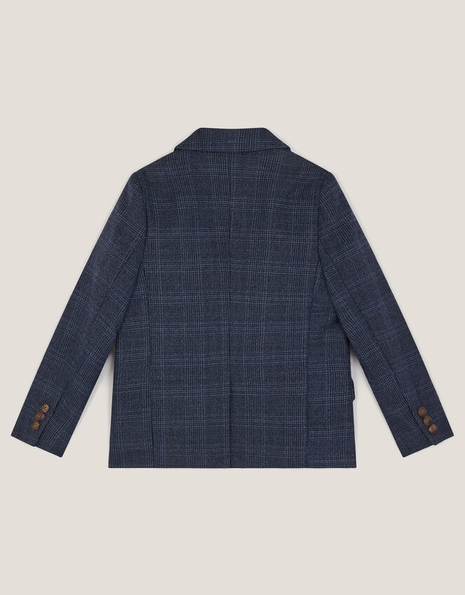 Oliver Check Pocket Detail Blazer Blue