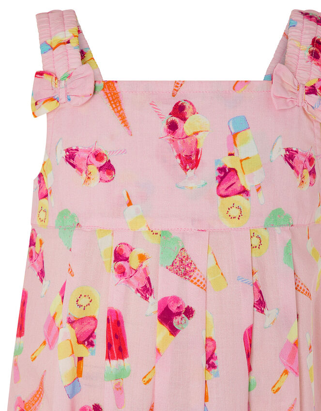 Baby Erica Ice Cream Jumpsuit in Organic Cotton, Pink (PALE PINK), large