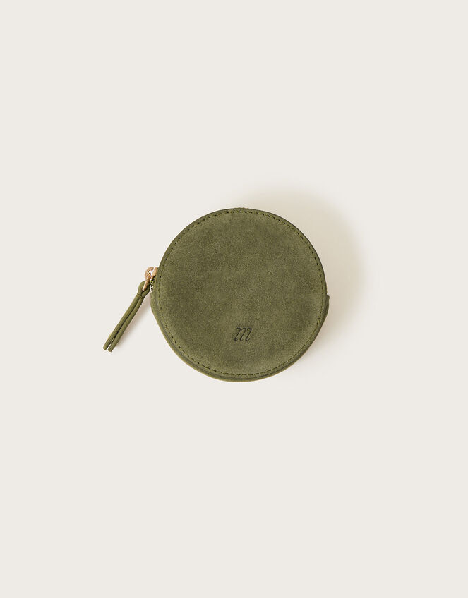 Suede Round Coin Purse, , large