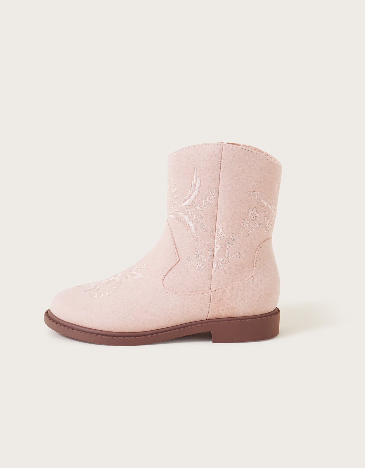 Pink suede cowboy boots deals