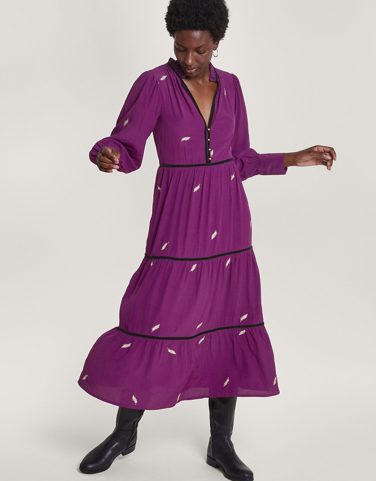 Purple day dresses hot sale