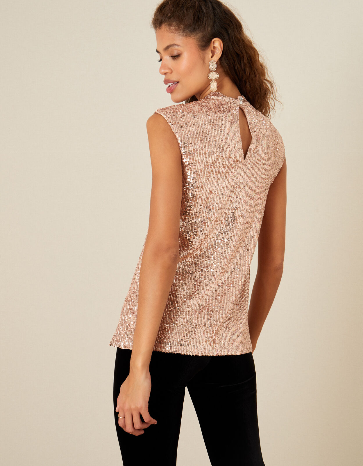 Monsoon pink deals sequin top