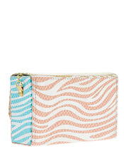 Zebra Rainbow Party Shoulder Bag, , large