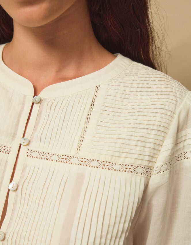 East Scarlet Pintuck Blouse, Ivory (IVORY), large