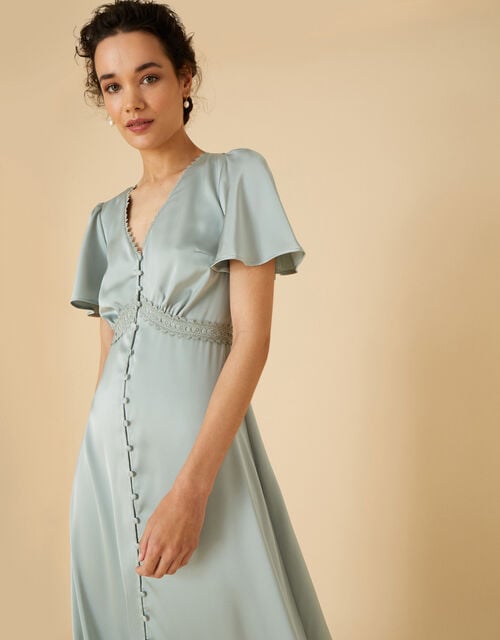 Monsoon ivy satin dress Clearance