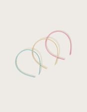 Glitter Rainbow Headbands Set of Three, , large