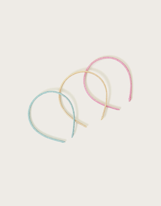 Glitter Rainbow Headbands Set of Three, , large