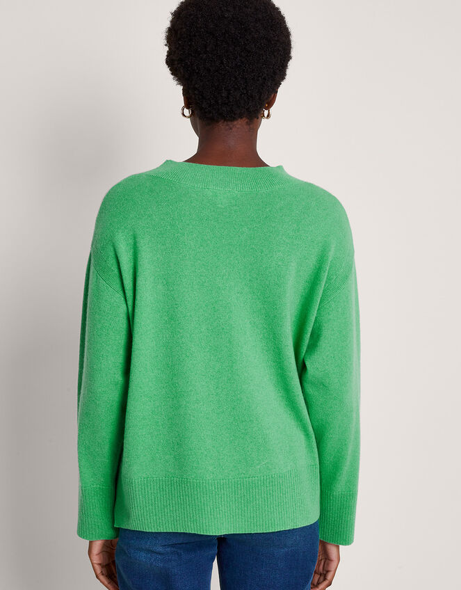 Claire Cashmere Jumper, Green (GREEN), large