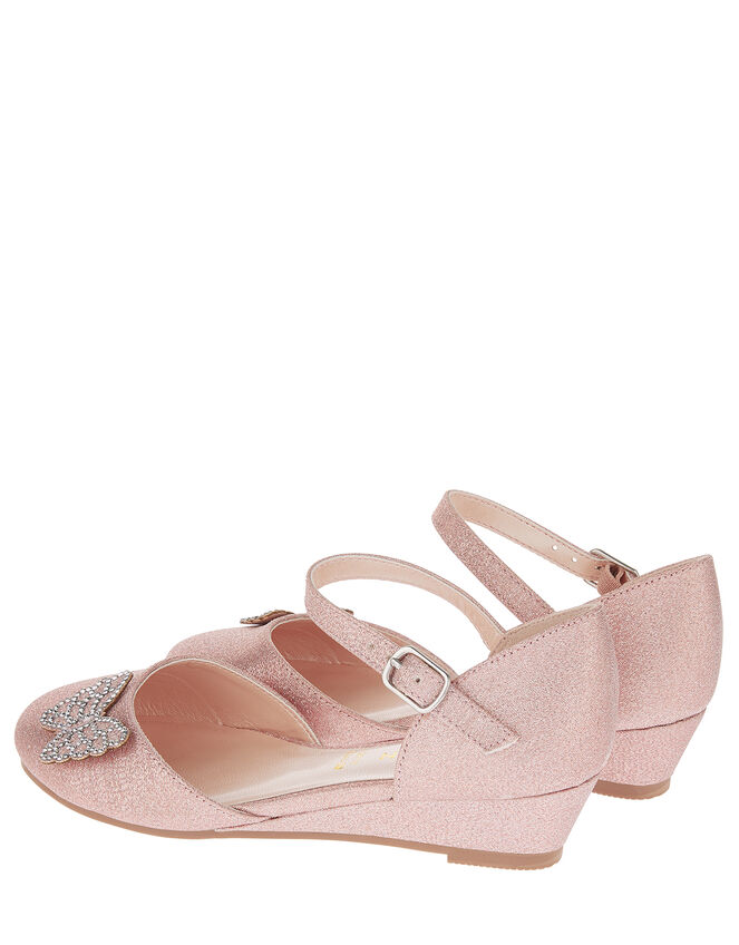 Nina Diamanté Butterfly Wedges, Pink (PINK), large