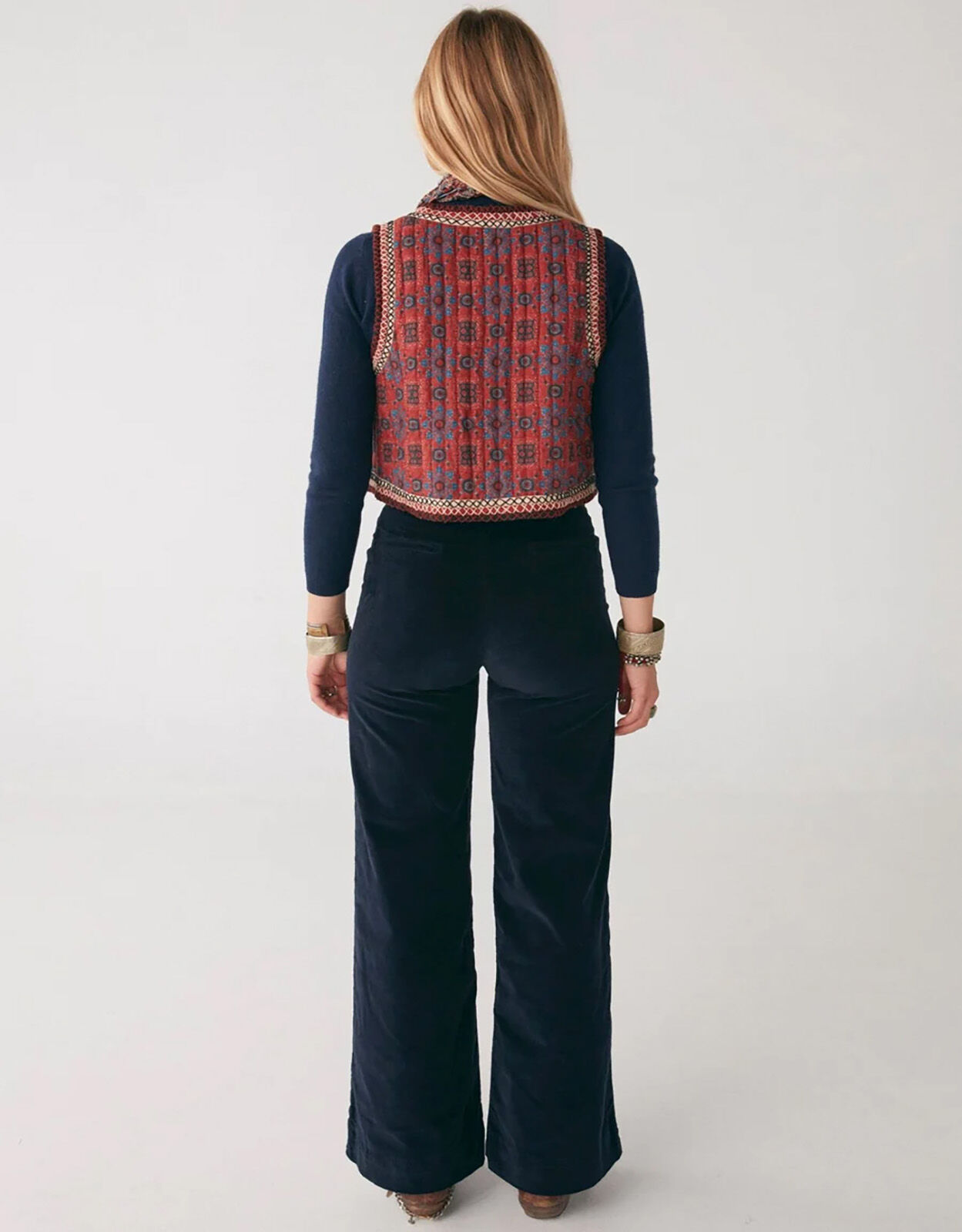 Maison Hotel Viva Velvet Trousers Blue