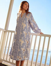 Crās Sansa Broderie Tunic Dress, Blue (BLUE), large