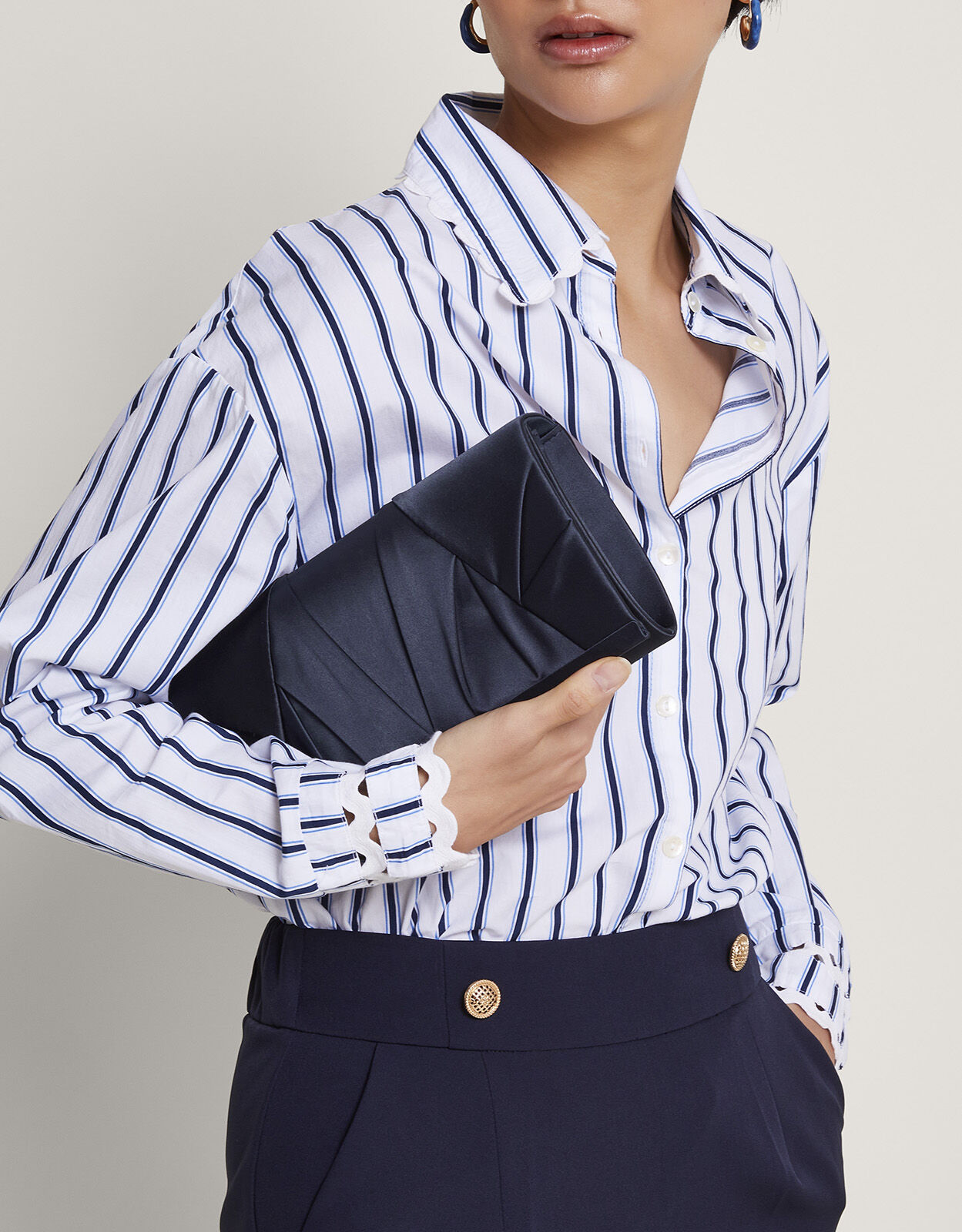 Navy blue discount handbags uk