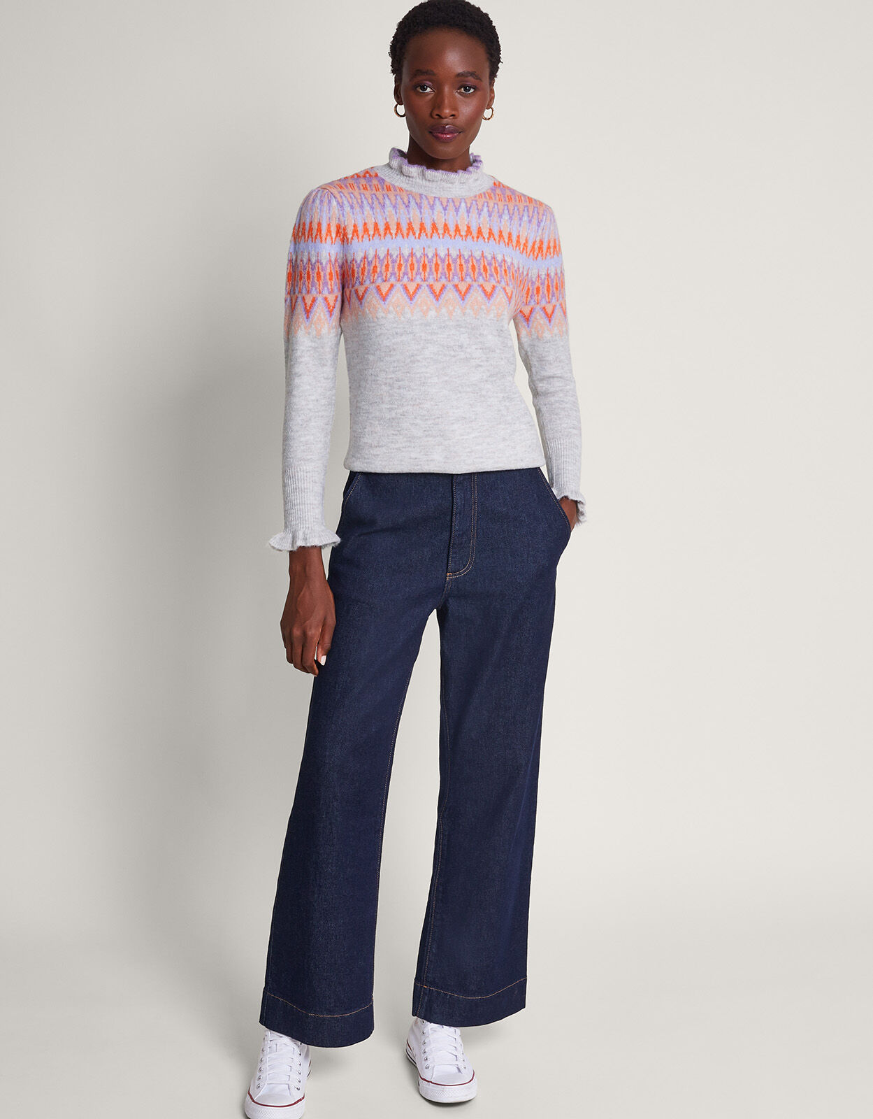 Grey fair isle best sale jumper
