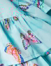 Butterfly Woven Dress, Blue (BLUE), large