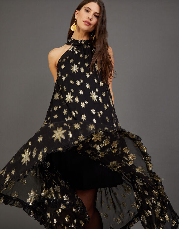 Ellen Star Trapeze Dress, Black (BLACK), large