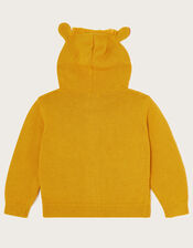 Leo the Lion Knit Hoodie, Yellow (MUSTARD), large