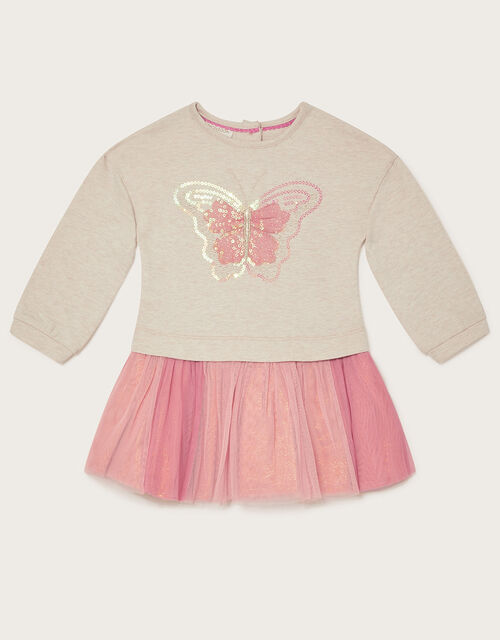Baby Butterfly Net Skirt Dress, Ivory (IVORY), large