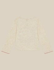 Christmas Wreath Top, Ivory (IVORY), large