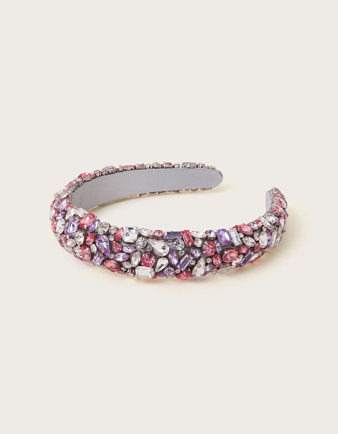 Isabelle Diamante Headband - Silver
