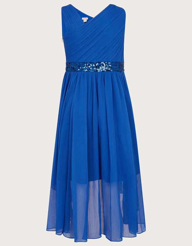 Abigail One-Shoulder Prom Dress, Blue (BLUE), large