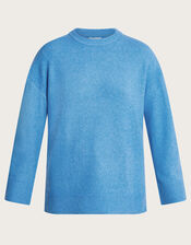 Zoya Zip Side Jumper, Blue (BLUE), large