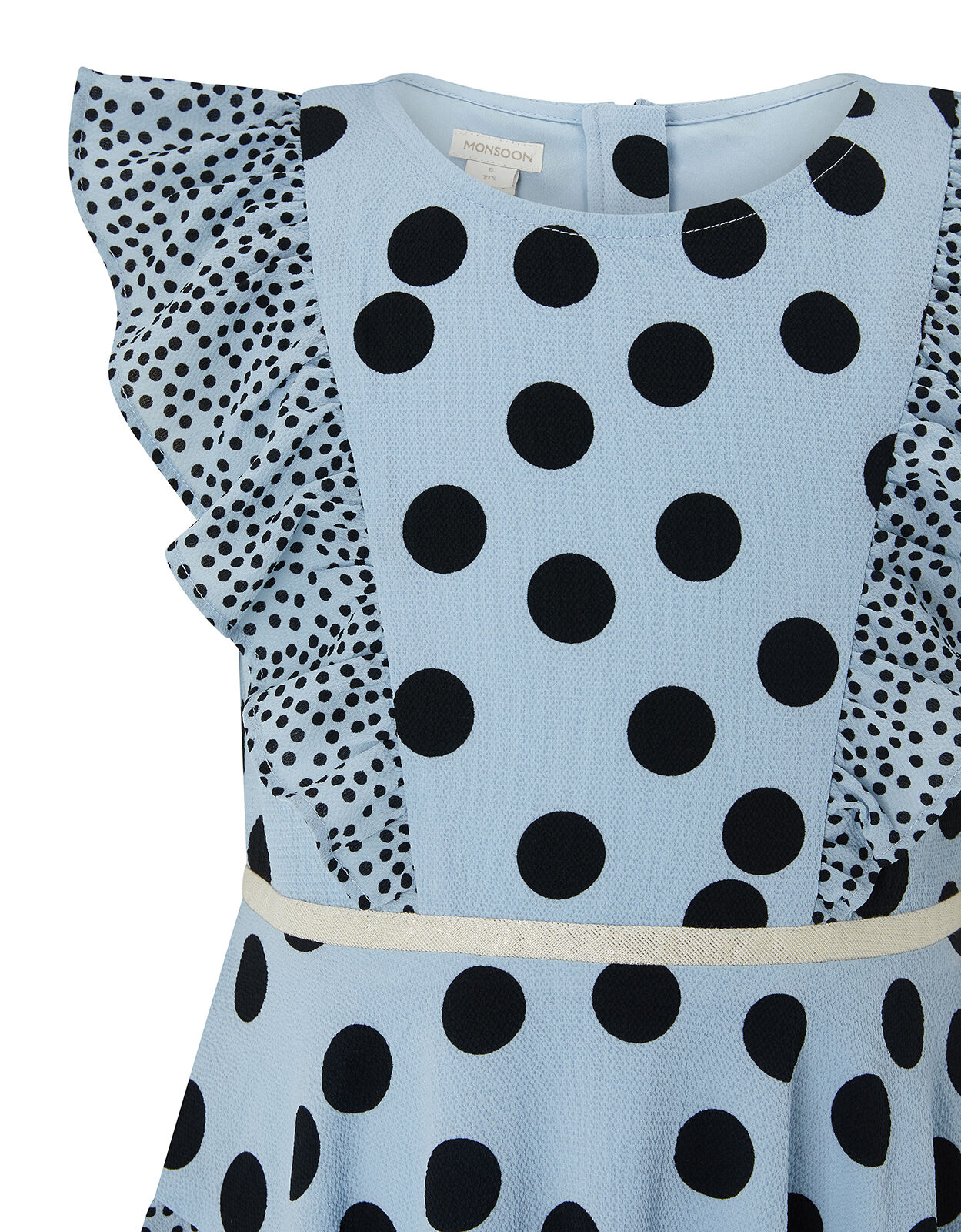 monsoon blue spot dress