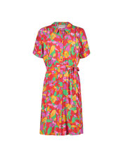 Fabienne Chapot Floral Short Dress, Orange (ORANGE), large
