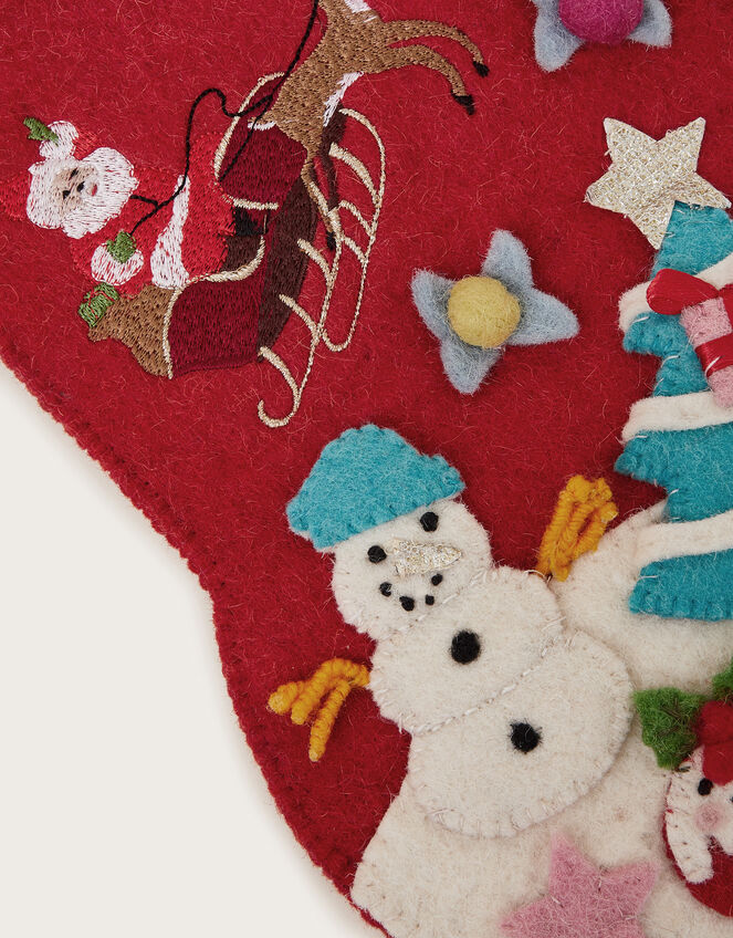 Handmade Felt Christmas Stocking, , large