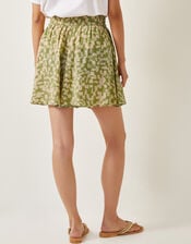 Ania Abstract Batik Print Shorts, Green (GREEN), large