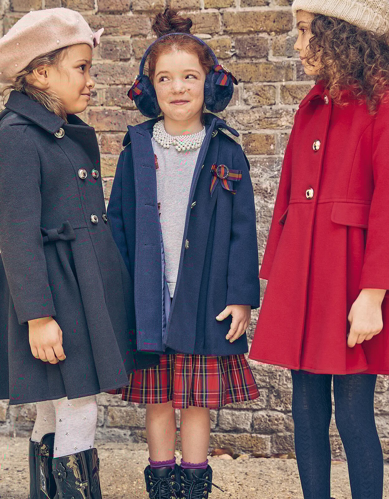 Girls navy 2025 blue winter coat