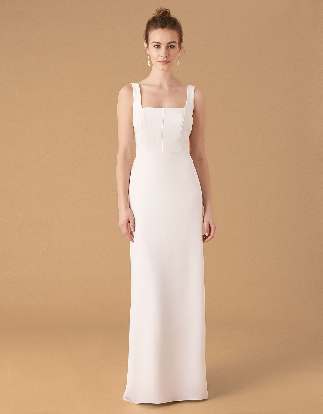ivory colour gown