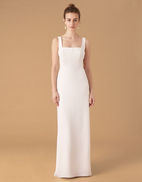 Monsoon – Deja Square Neck Bridal Dress Ivory Robes de mariée à moins de 500 euros MONSOON