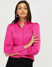Penny High Neck Blouse, Pink (PINK), large