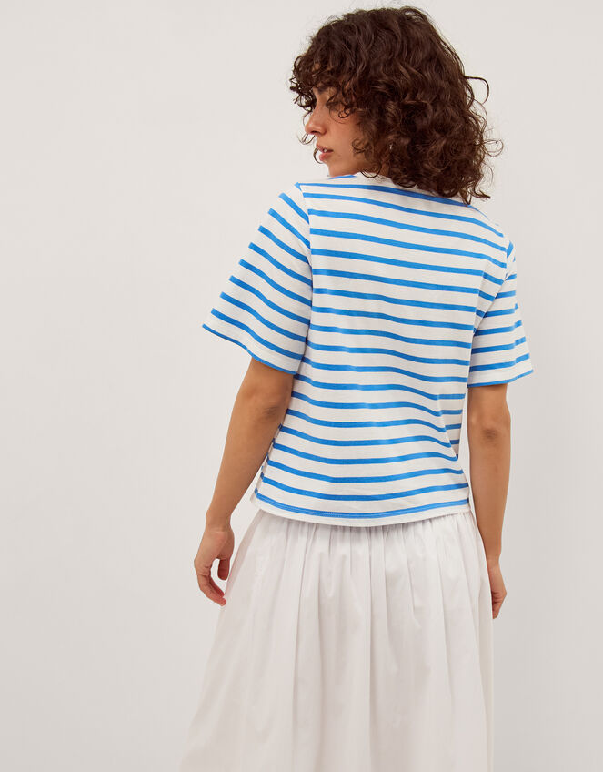 Lindy Sorrento Stripe T-Shirt Blue