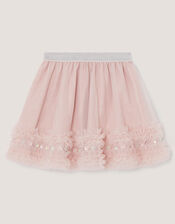 Carolyn Embellished Ruffle Skirt, Pink (PINK), large