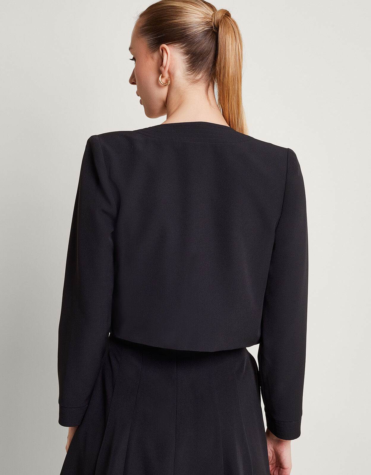 Briar Cropped Jacket Black Women s Jackets Monsoon UK